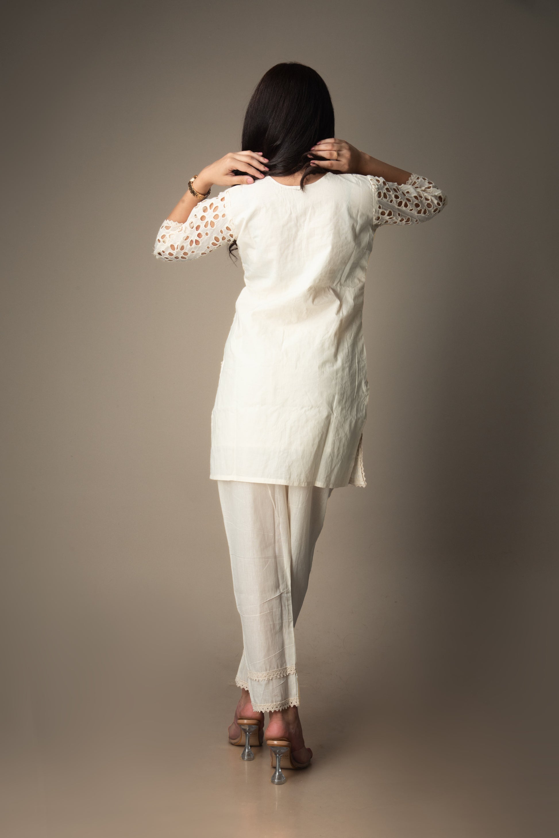 Sitara - Mirror Schiffli Co-ord Set | The Heirloom Edit