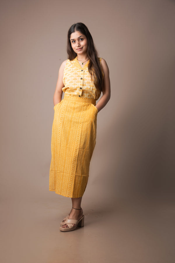 Kanaka – Dabu Handblock Printed Co-ord Set | The Nitya Edit